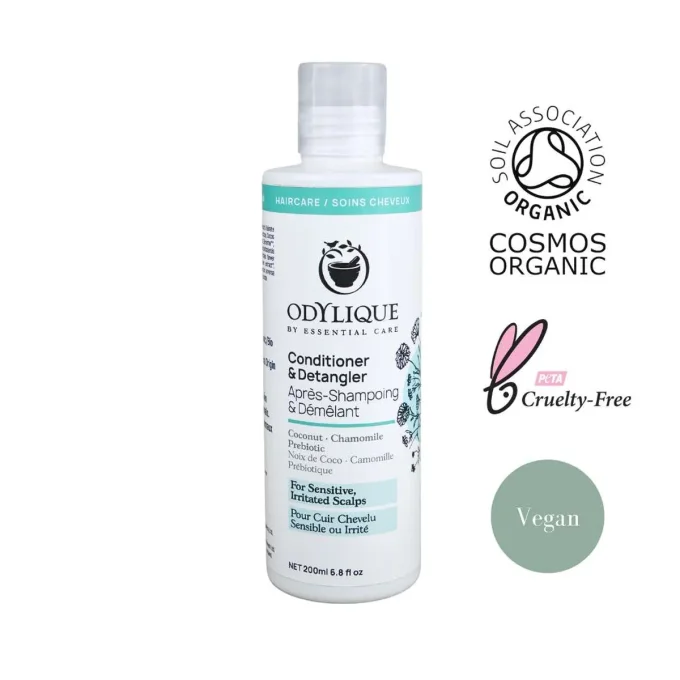 Après-Shampoing Démêlant Coco Camomille Prébiotique Odylique 200ml bio Cosmos Organic