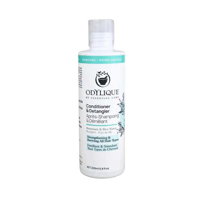 Après-Shampoing Romarin Eau de Riz Odylique 200ml fortifiant tous types de cheveux