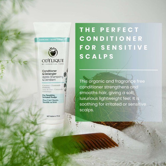 Après Shampoing et Démêlant Noix de Coco, Camomille et Prébiotique Odylique 200ml