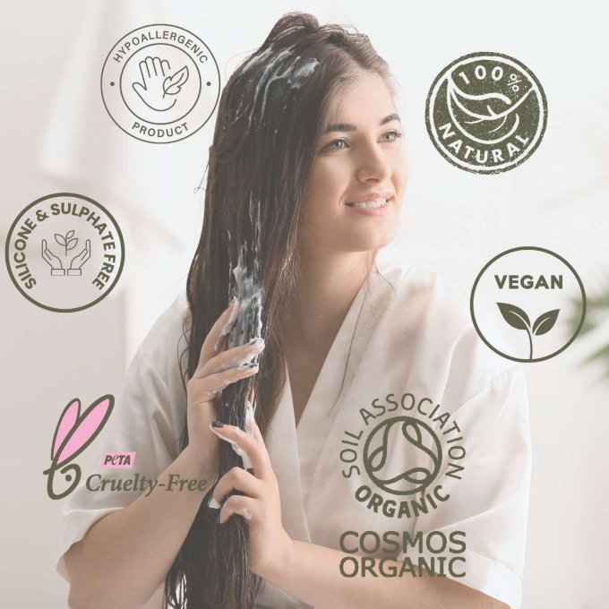 Après Shampoing et Démêlant Noix de Coco, Camomille et Prébiotique Odylique 20ml