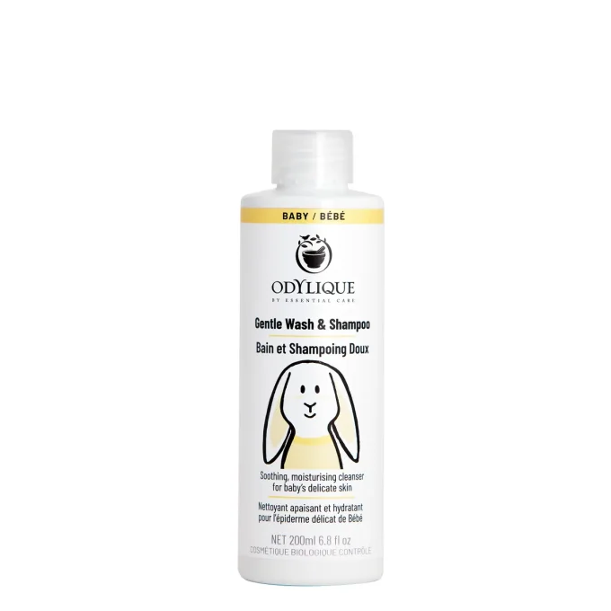 Bain et Shampoing Doux Bébé Odylique 200ml nettoyant apaisant épiderme délicat