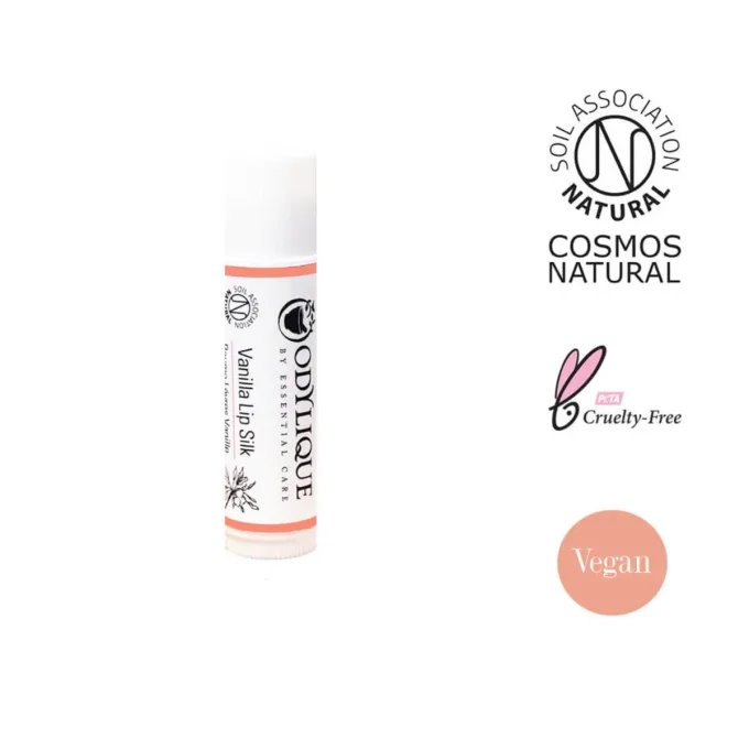 Odylique Baume à Lèvres Vanille Bio 4,5g – certifié Cosmos Natural, vegan, cruelty-free