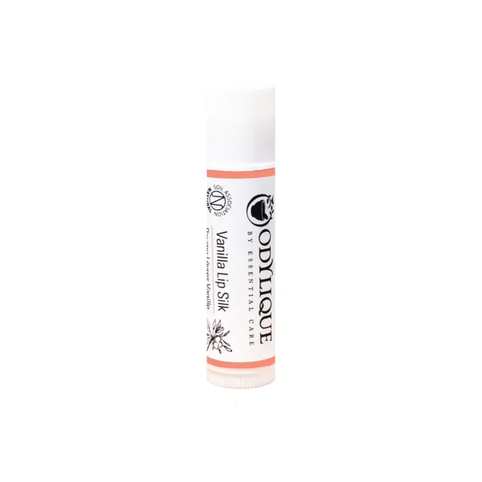 Odylique Baume à Lèvres Vanille Bio 4,5g – fond blanc