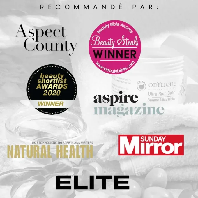 Odylique Baume Ultra Riche – recommandé par Sunday Mirror, Beauty Shortlist 2020, Aspire Magazine