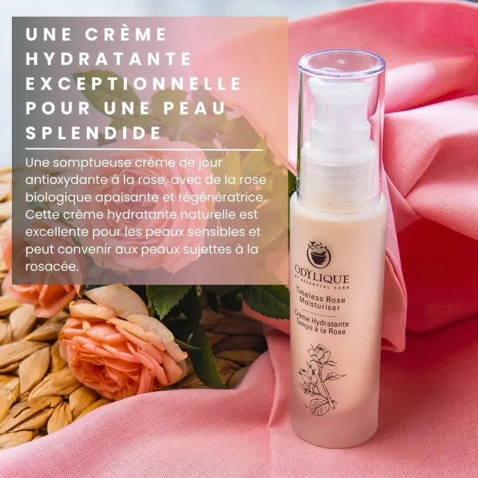 Crème Hydratante Tempo à la Rose Odylique – crème de jour à la rose bio