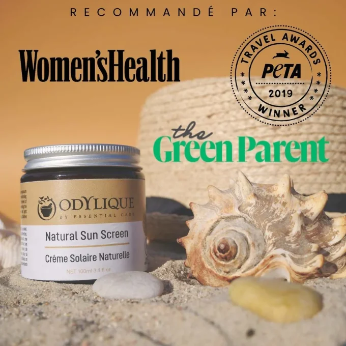 Crème Solaire Odylique recommandée par Women's Health, The Green Parent & PETA 2019