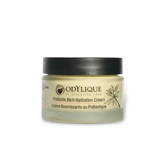 Odylique Crème Nourrissante au Prébiotique 50ml – pot avec couvercle fermé