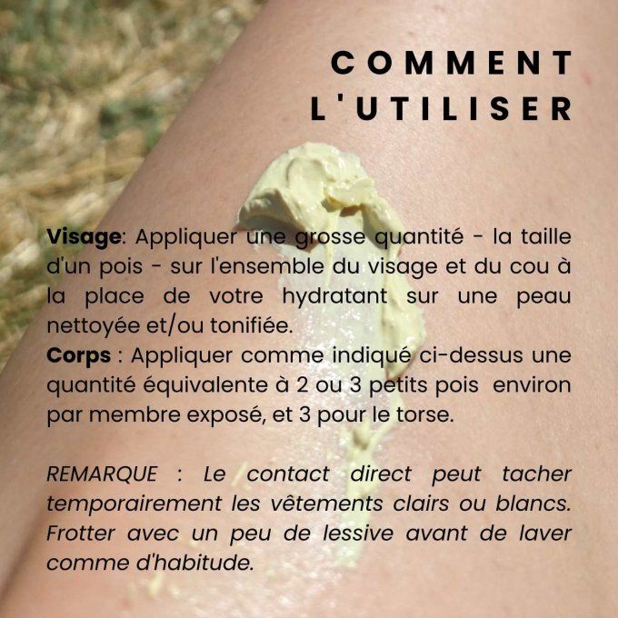 Crème Solaire Naturelle SPF 30