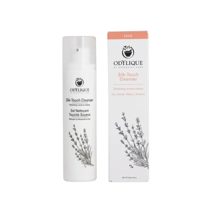 Flacon et boîte Gel Nettoyant Touché-Soyeux Odylique 95g