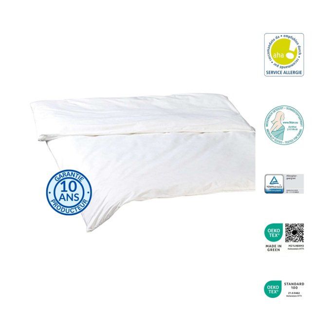 Housse anti-acariens pour couette Softsan Extra Doux avec labels de certification allergique