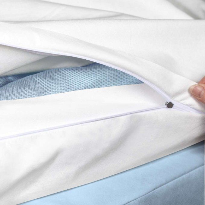 Housse anti-acariens pour couette Softsan Protect Plus fermeture éclair