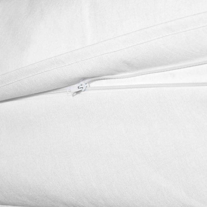 Fermeture éclair anti-acariens sur housse de matelas Softsan Protect Plus, détail