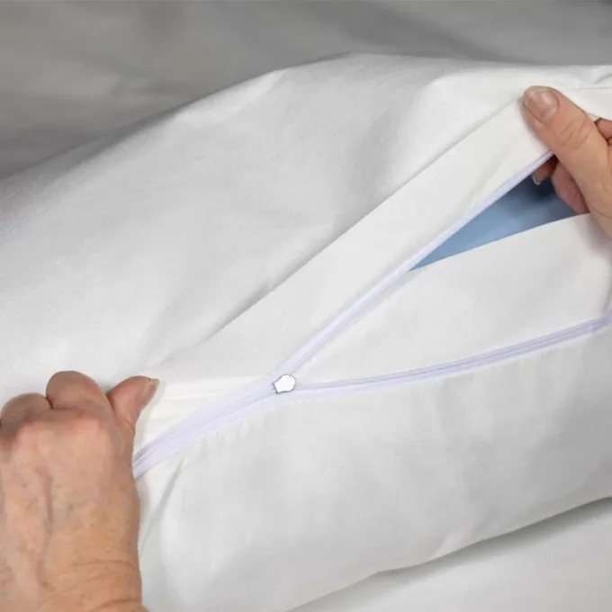Fermeture éclair housse anti-acariens oreiller Softsan Protect Plus