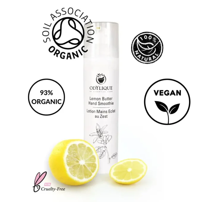 Odylique Lotion Mains Éclat au Zest 60ml – 93% bio, certifications Soil Association et vegan