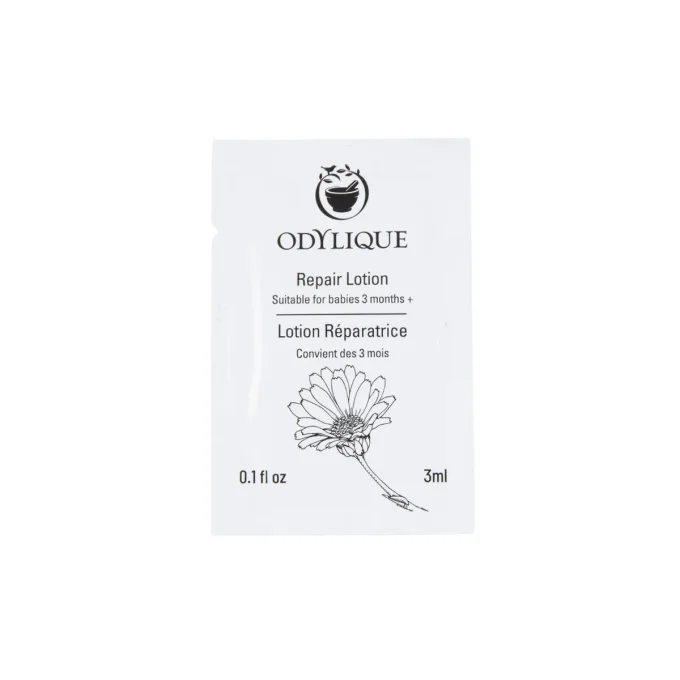 Échantillon Lotion Réparatrice Odylique 3ml – convient dès 3 mois