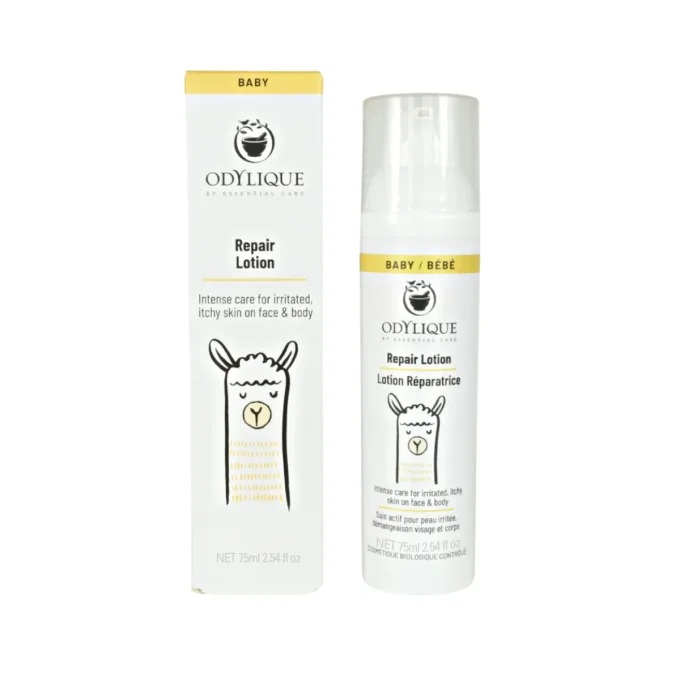 Lotion Réparatrice Bébé Odylique 75ml soin peau irritée démangeaisons visage corps