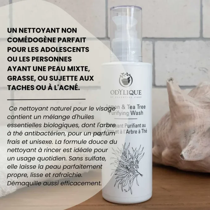 Nettoyant Purifiant Citron et Arbre à Thé pour peaux mixtes, grasses ou sujettes aux imperfections