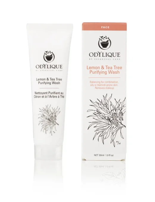 Nettoyant Purifiant au Citron et à l’Arbre à Thé Odylique 30 ml avec emballage