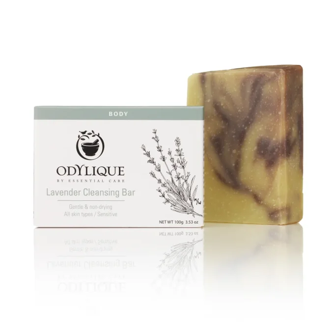 Savon Bio Lavande Odylique 100g avec boîte – peau sensible toutes peaux