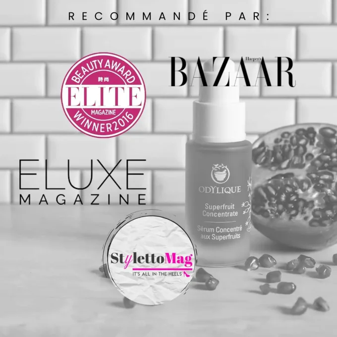 Odylique Sérum Concentré aux Superfruits – recommandé par Harper's Bazaar, Eluxe et Elite Magazine