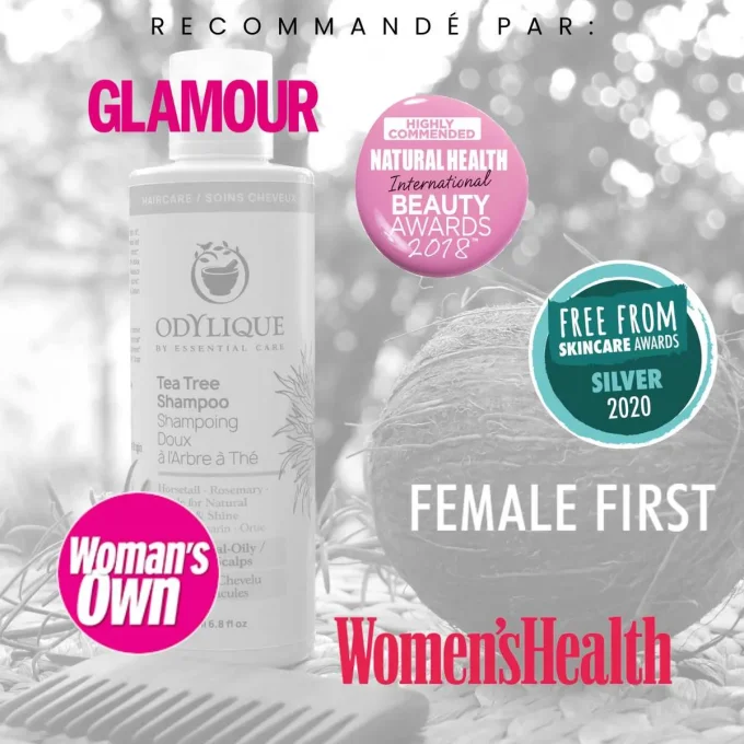 Shampoing Arbre à Thé Odylique récompensé Glamour Women's Health Natural Beauty Awards