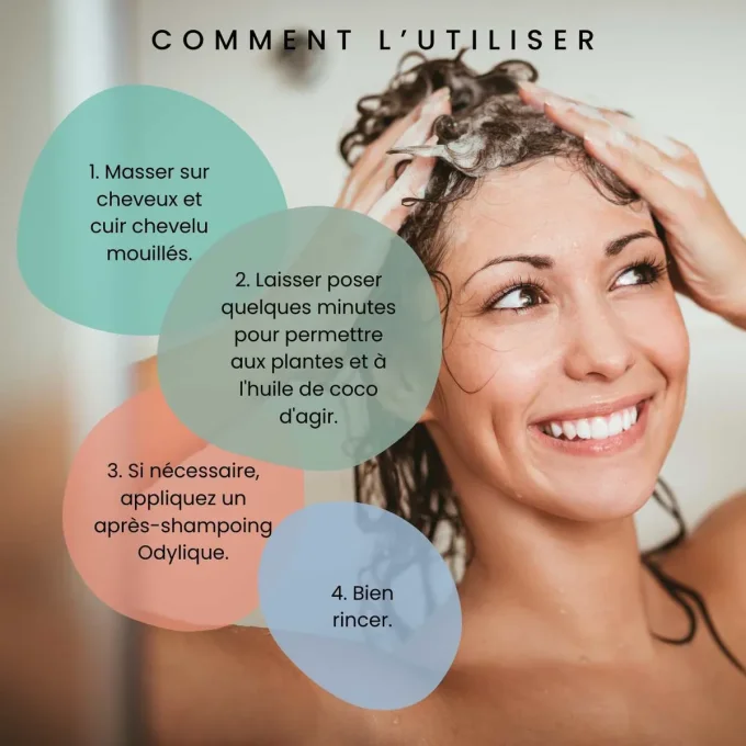 Comment utiliser le Shampoing Extra-Doux aux Plantes Odylique