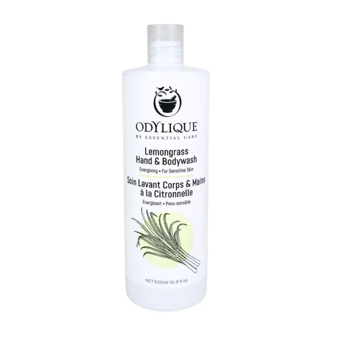 Odylique Soin Lavant Citronnelle 500ml – flacon seul fond blanc