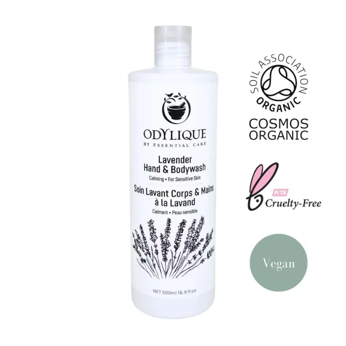 Soin Lavant Corps & Mains Lavande Odylique 500ml certifié bio Cosmos Organic vegan