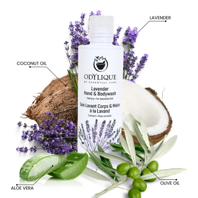 Soin Lavant Lavande Odylique ingrédients lavande huile coco aloe vera olive