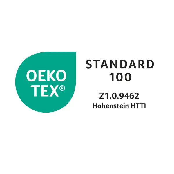 Logo OEKO-TEX Standard 100, textile testé sans substances nocives